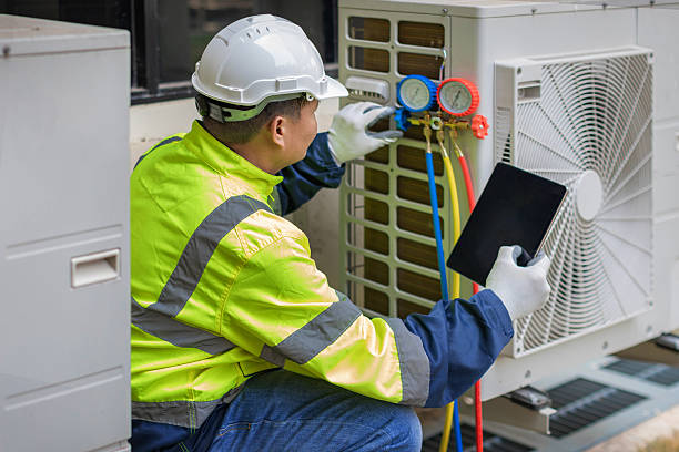 Professional Hvac Maintenance technician working in Ironia, NJ